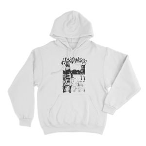 Anime Knife Fight Unisex Hoodie White