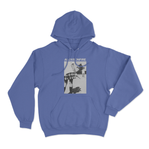 Knife Fight Unisex Hoodie Blue